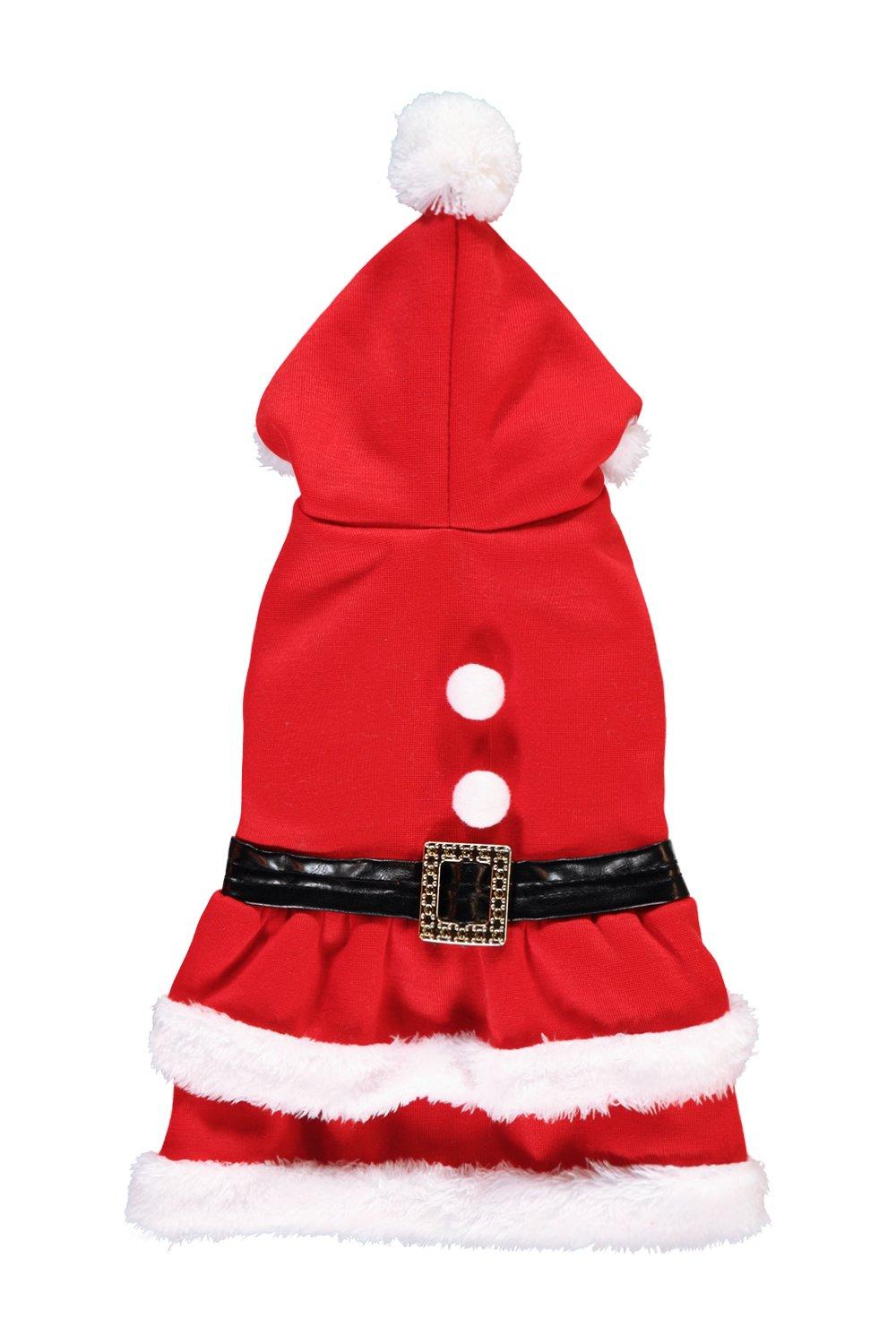 Vestito Babbo Natale Taglia 60.Novita Vestito Da Babbo Natale Per Cani Con Cappuccio Boohoo