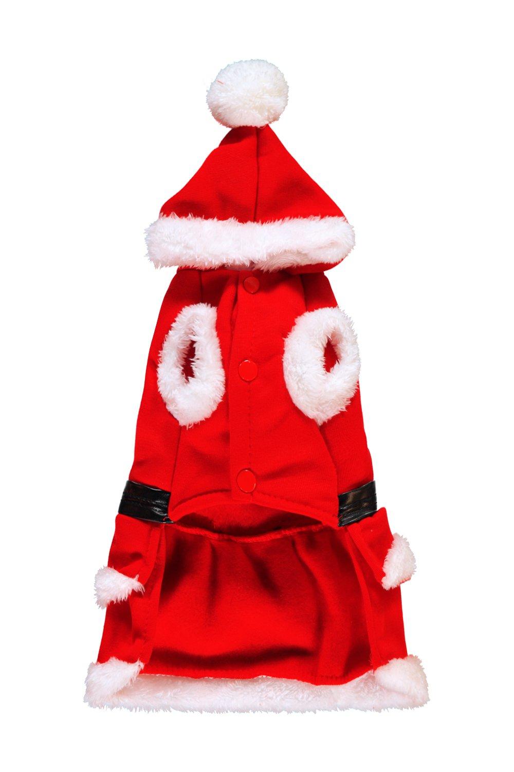 Vestito Babbo Natale Taglia 60.Novita Vestito Da Babbo Natale Per Cani Con Cappuccio Boohoo