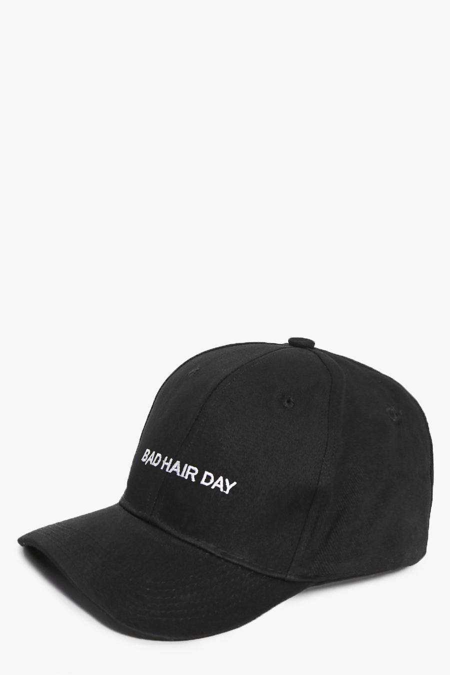 lara cappellino da baseball con slogan bad hair day image number 1
