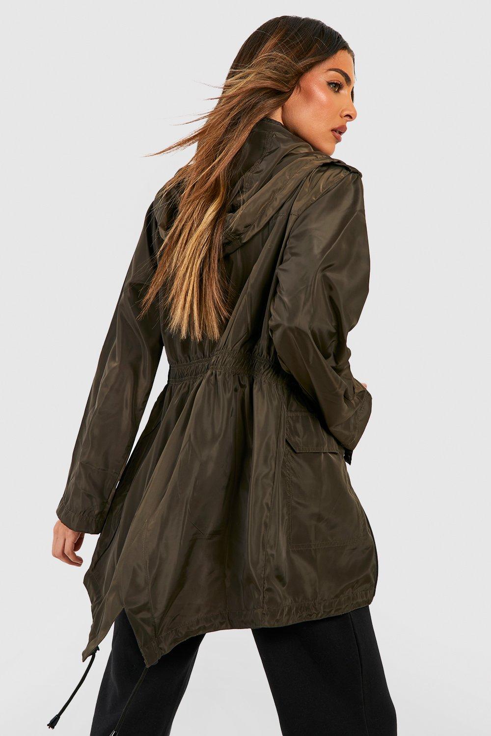 Boohoo rain outlet coat