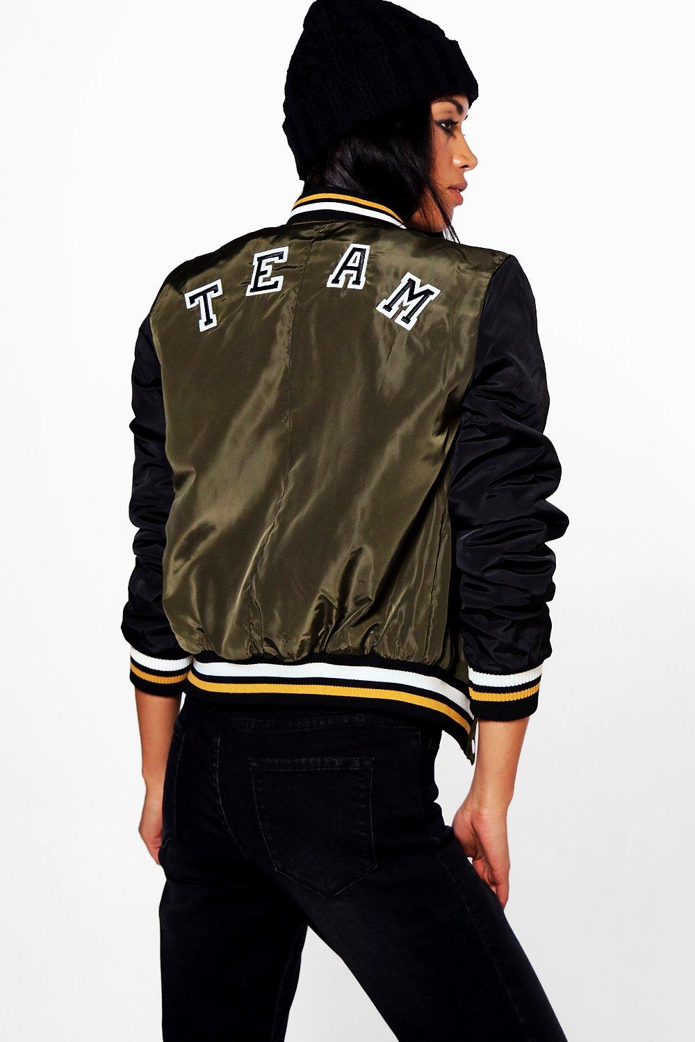 boohoo baseball jacket