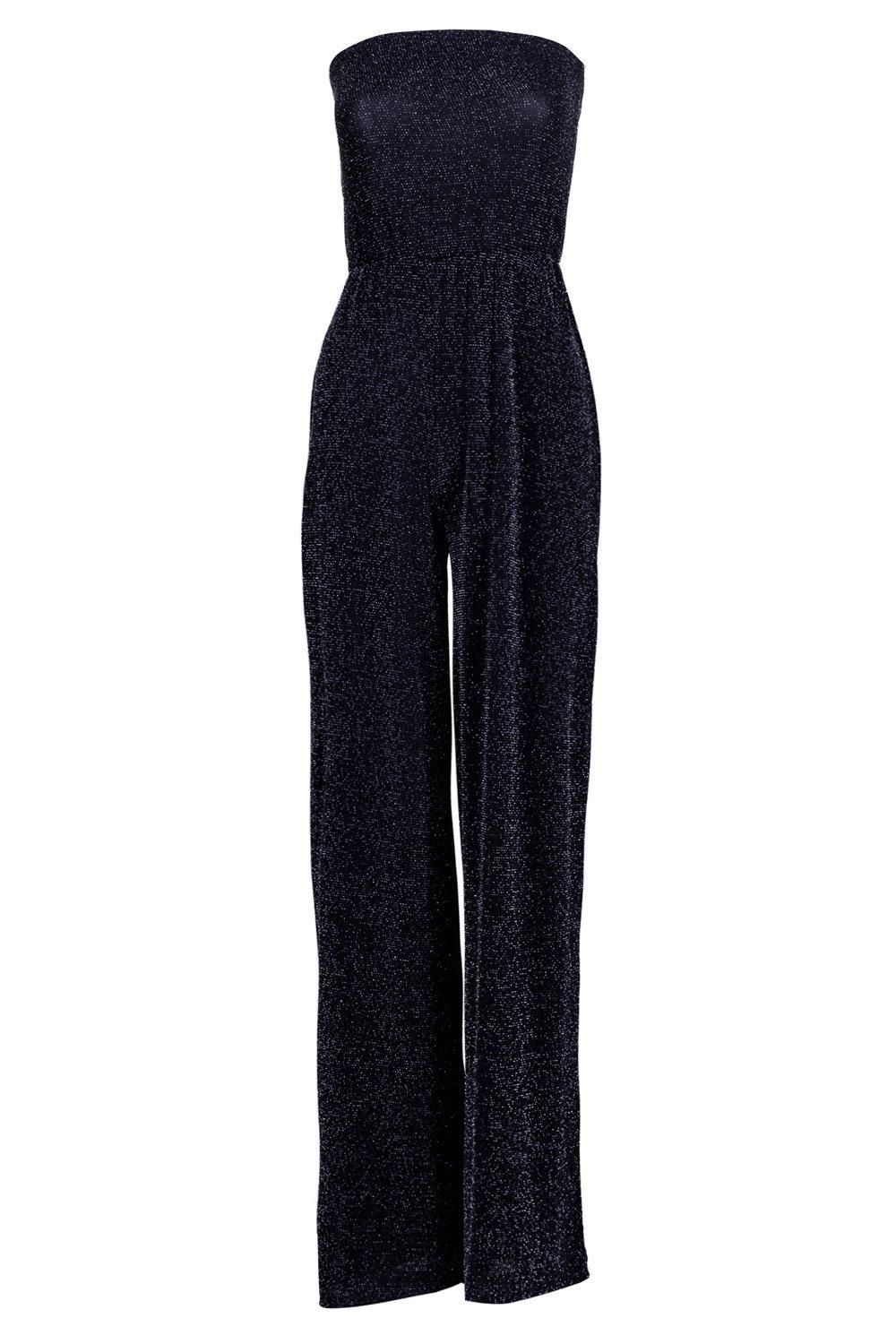 boohoo strapless jumpsuit