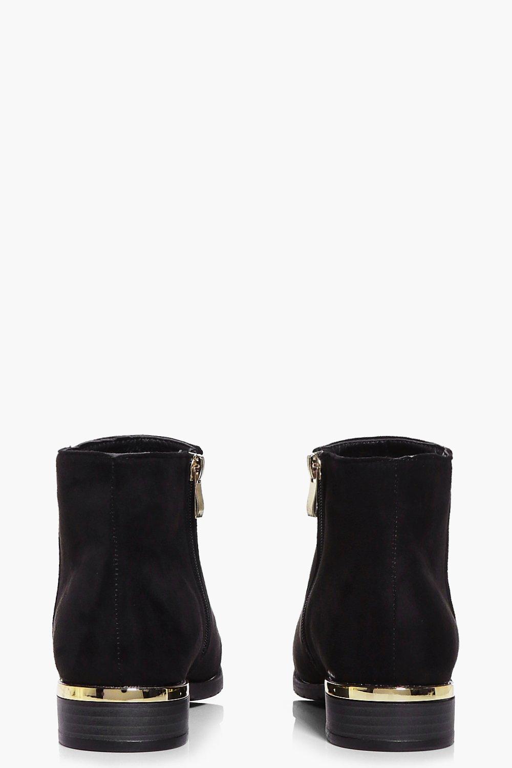black and gold chelsea boots