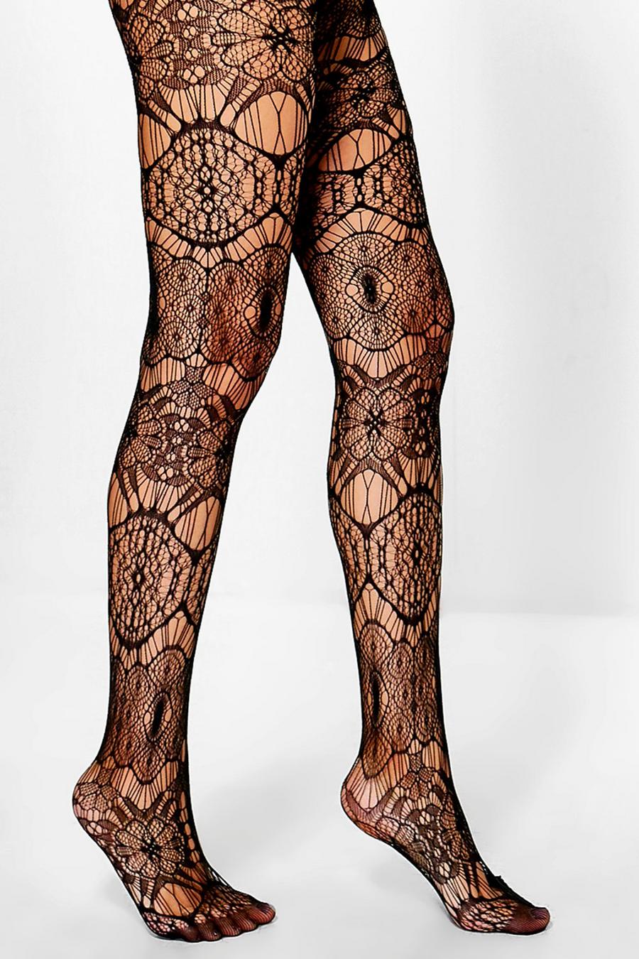 Floral Lace Tights