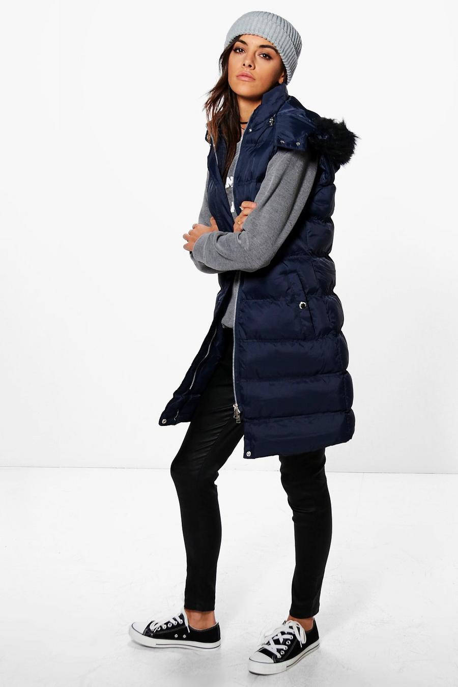 Victoria Sleeveless Padded Jacket With Zip Off Hood image number 1