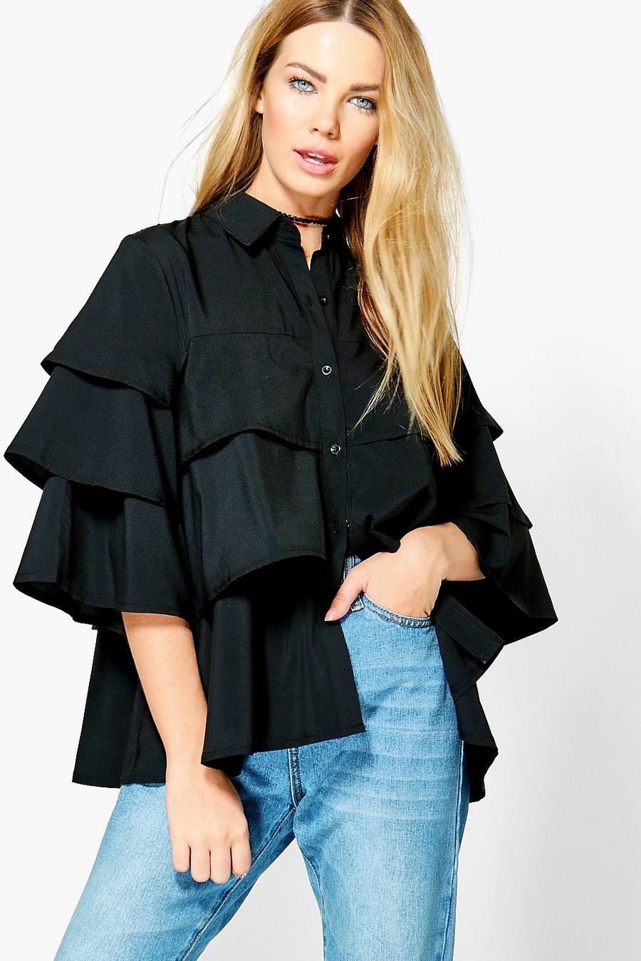 Bethany Ruffle Tiered Shirt image number 1