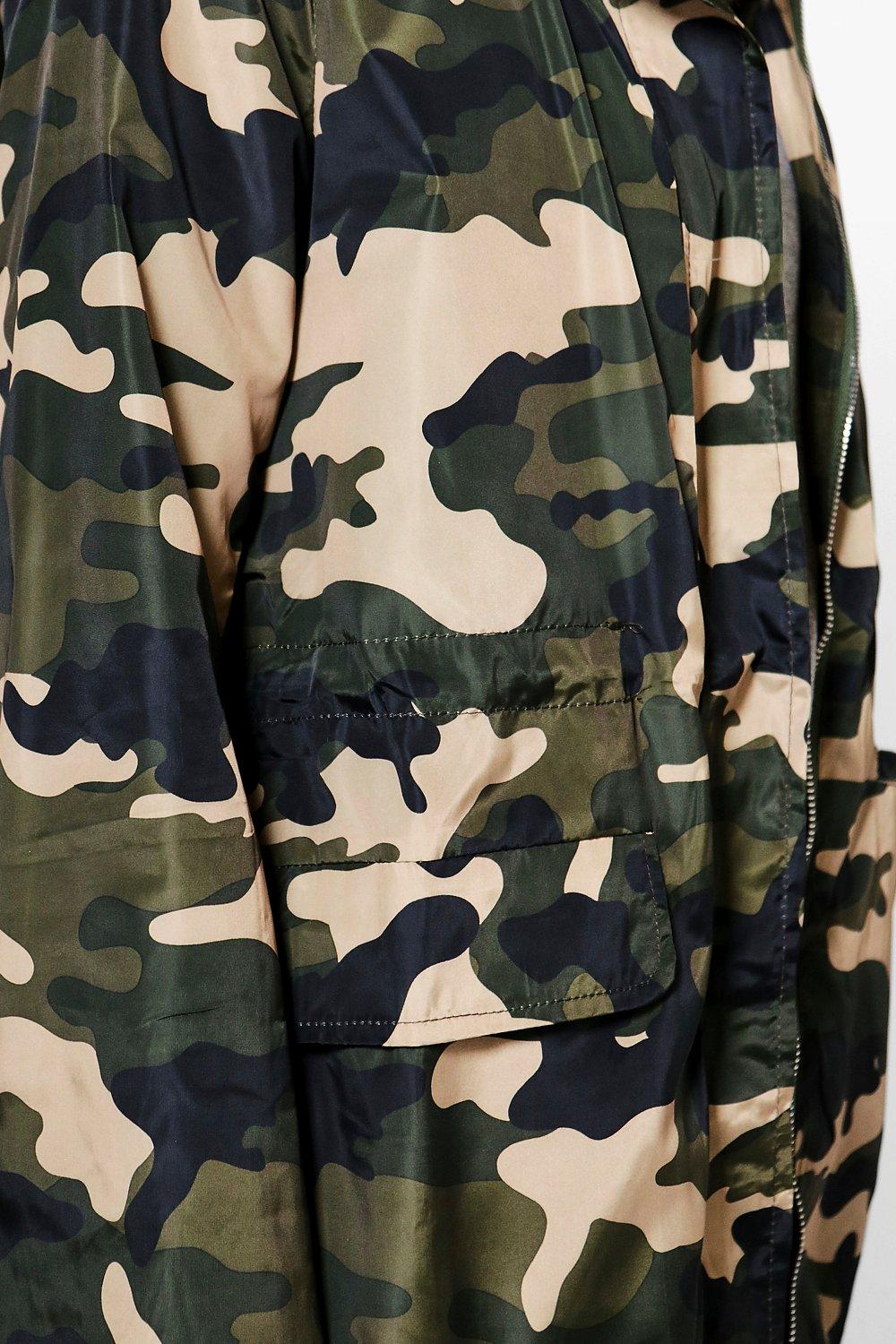 camouflage hooded jacket