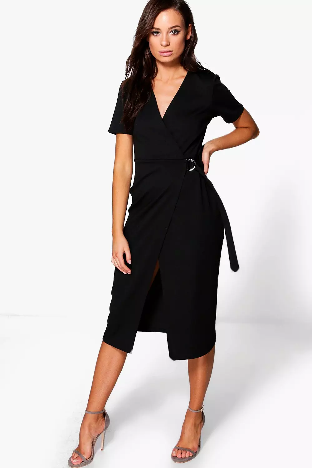 Ponte wrap dress best sale