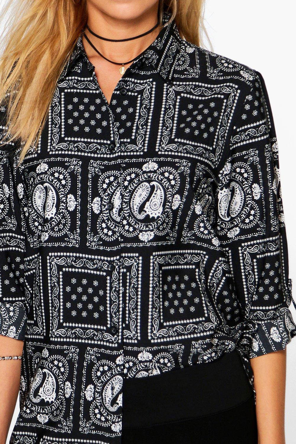 Camisa estampado pañuelo hotsell
