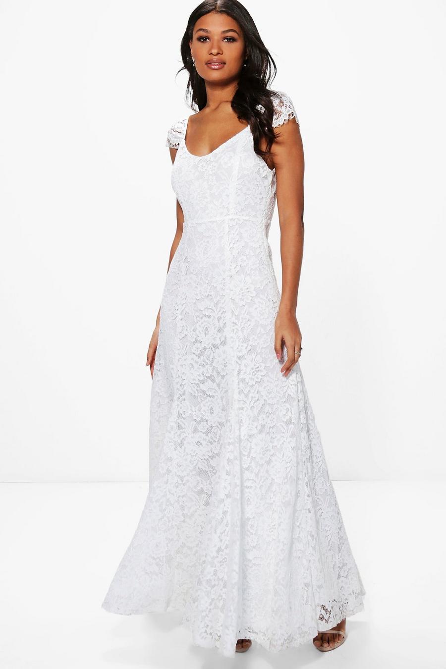 Boutique Inara Lace Cap Sleeve Maxi Dress image number 1