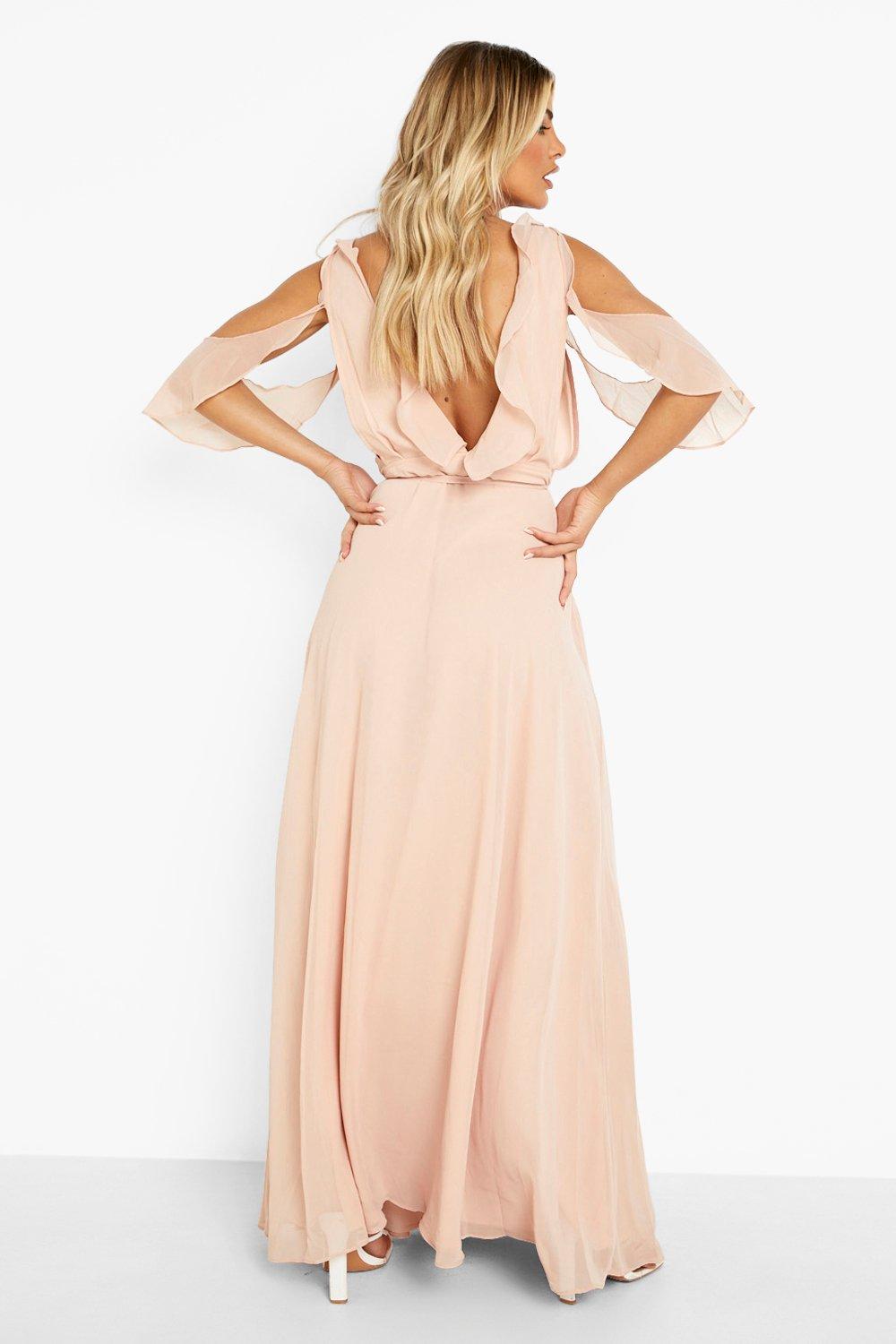 boohoo maxi wrap dress