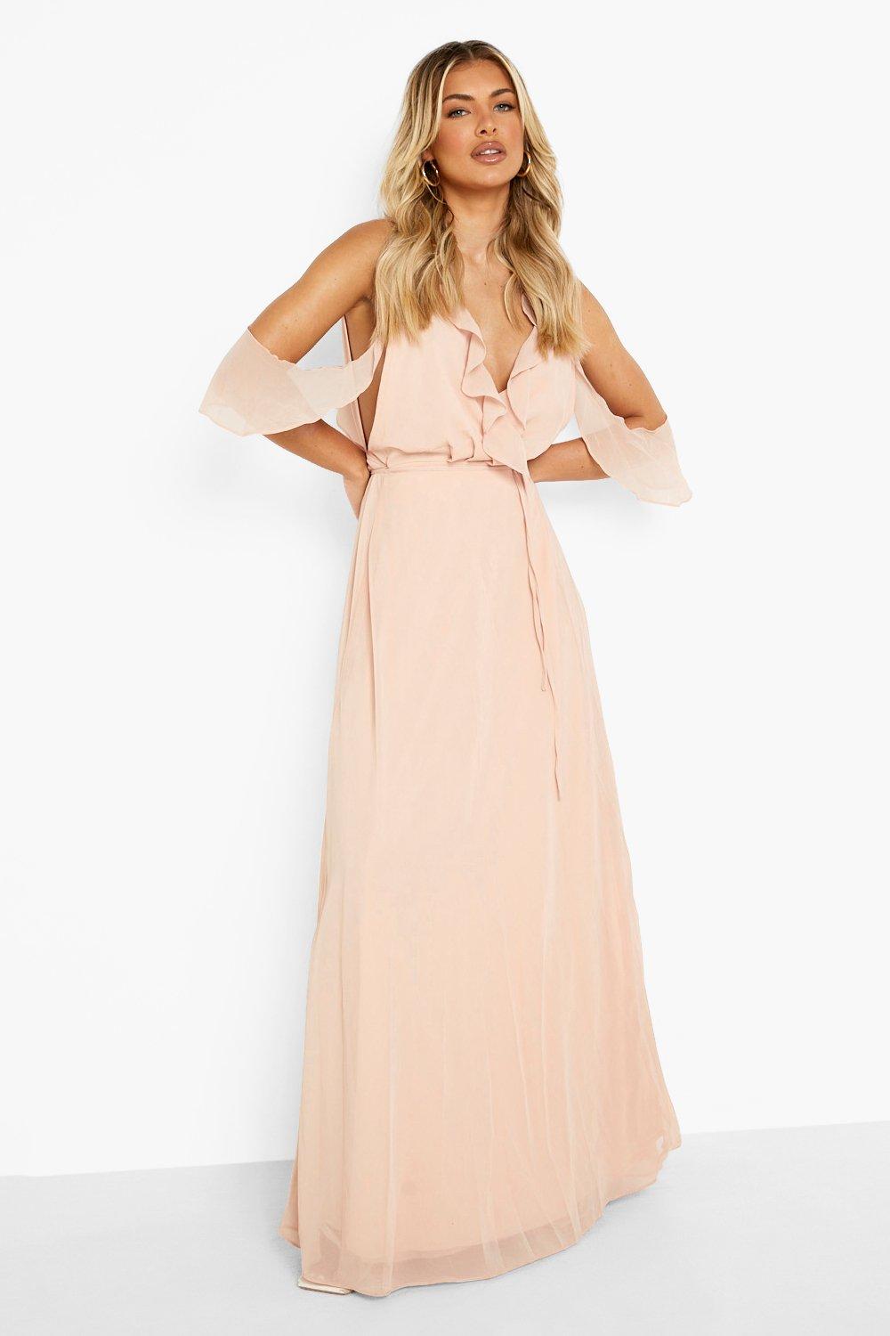 boohoo chiffon dress