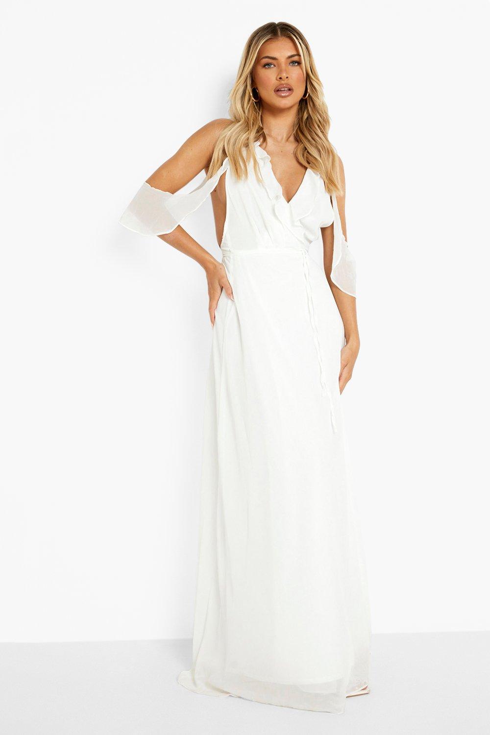 boohoo ivory dress