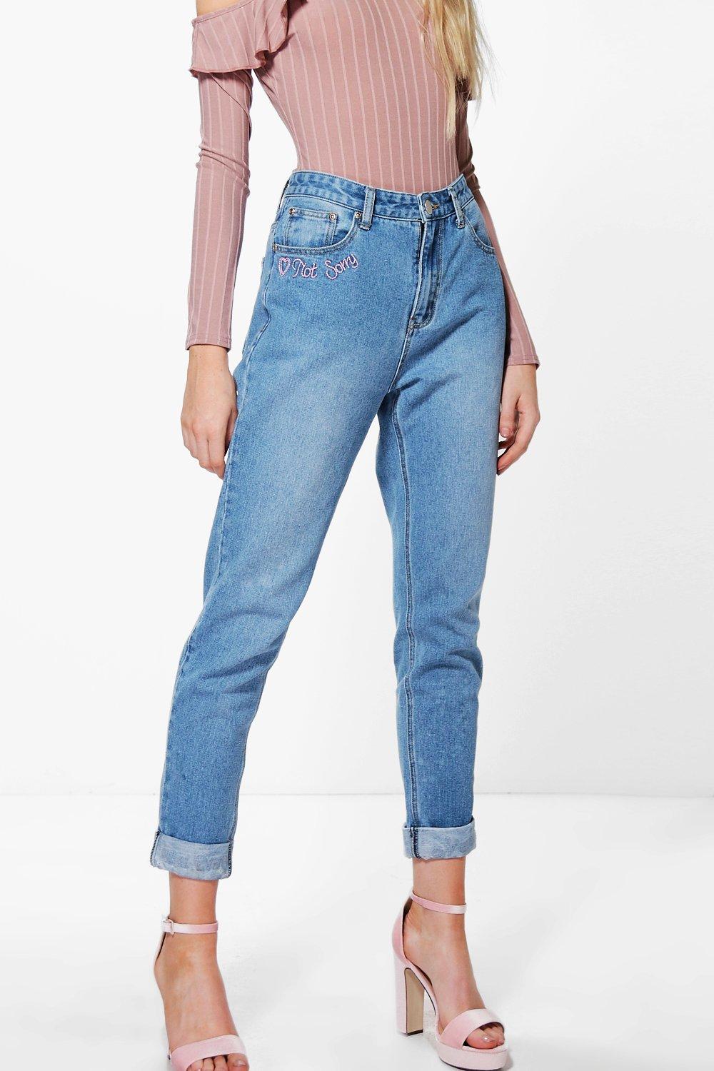 mom jeans boohoo