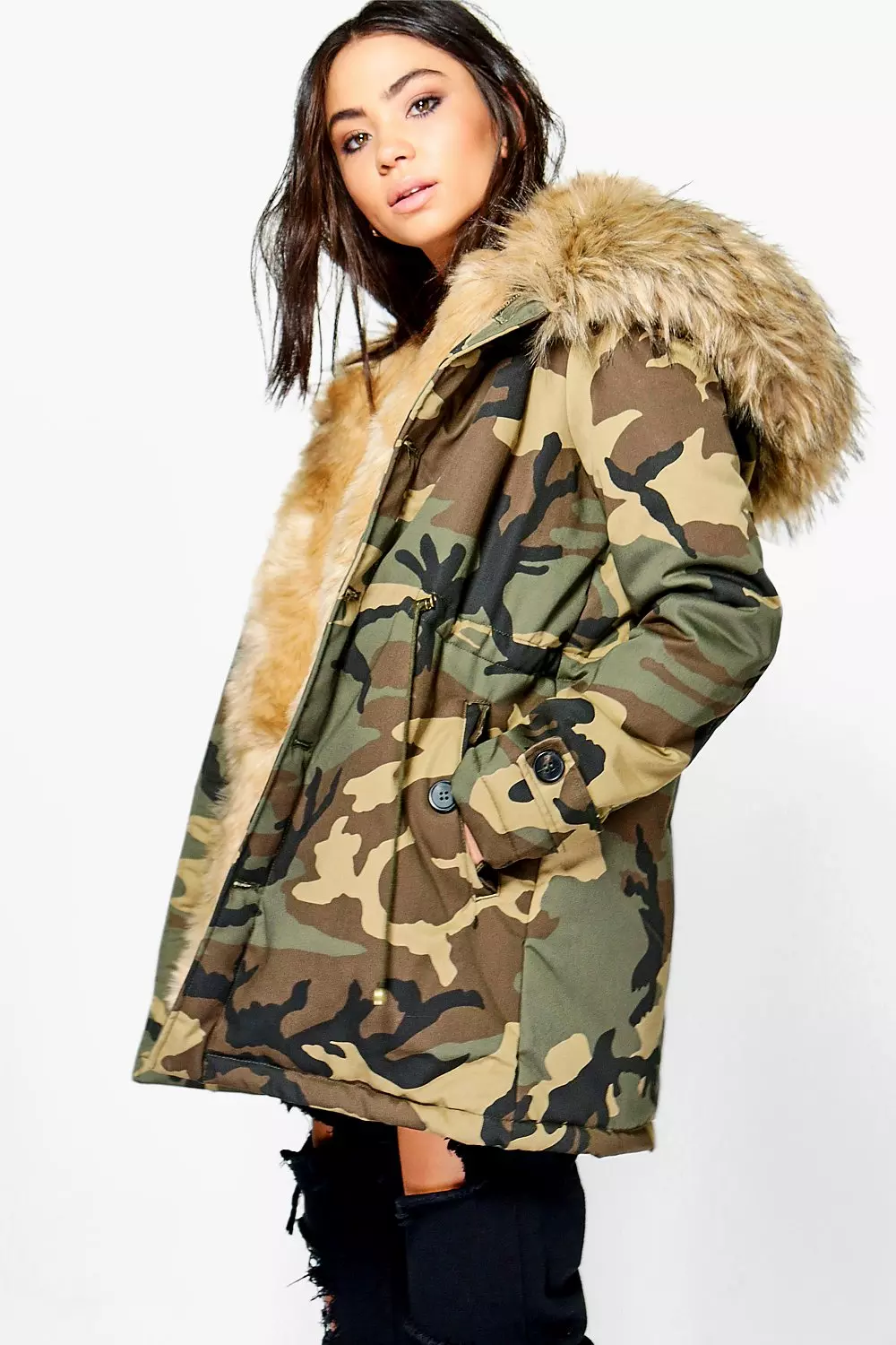 Faux fur hotsell lined parka