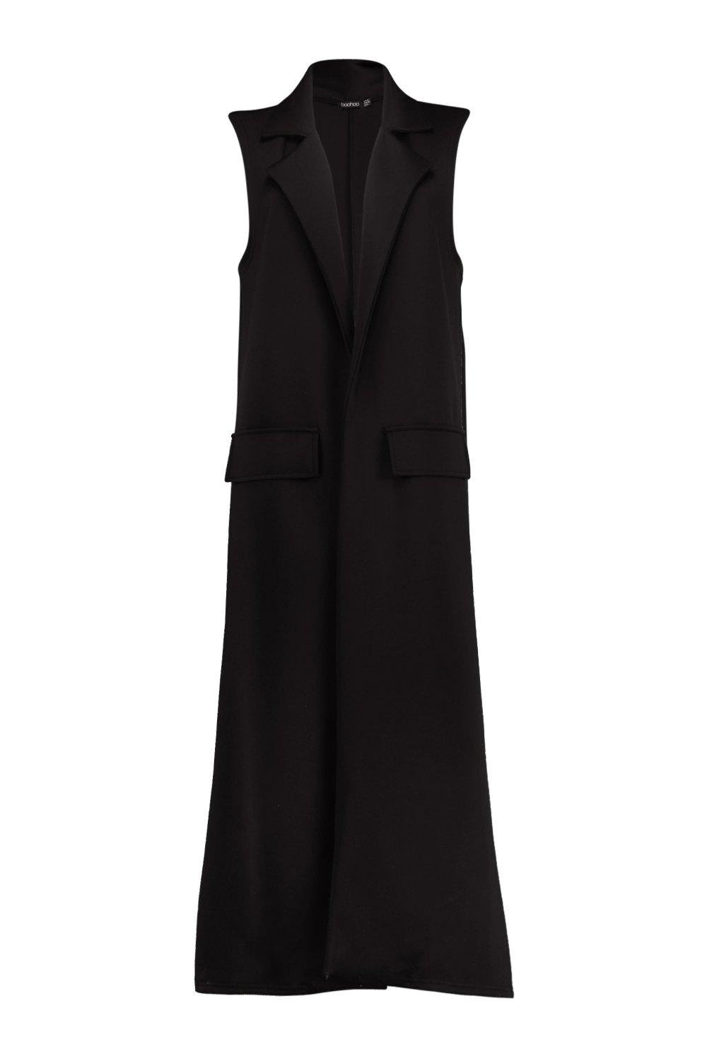 Boohoo hot sale sleeveless duster