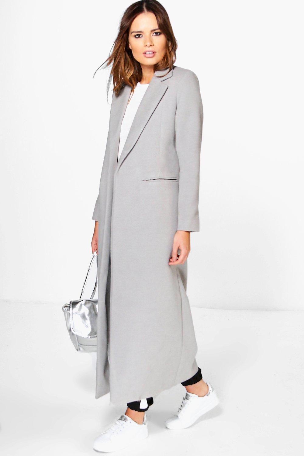 maxi grey coat