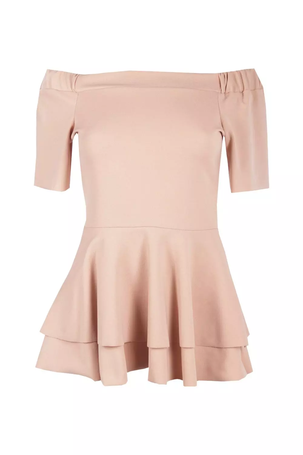 Double layer cheap peplum top