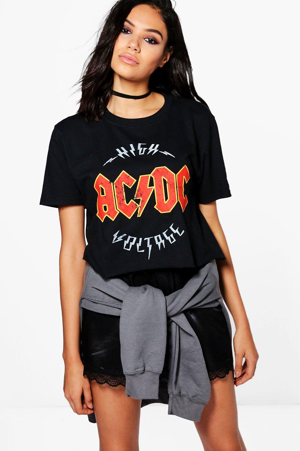 cropped band tee