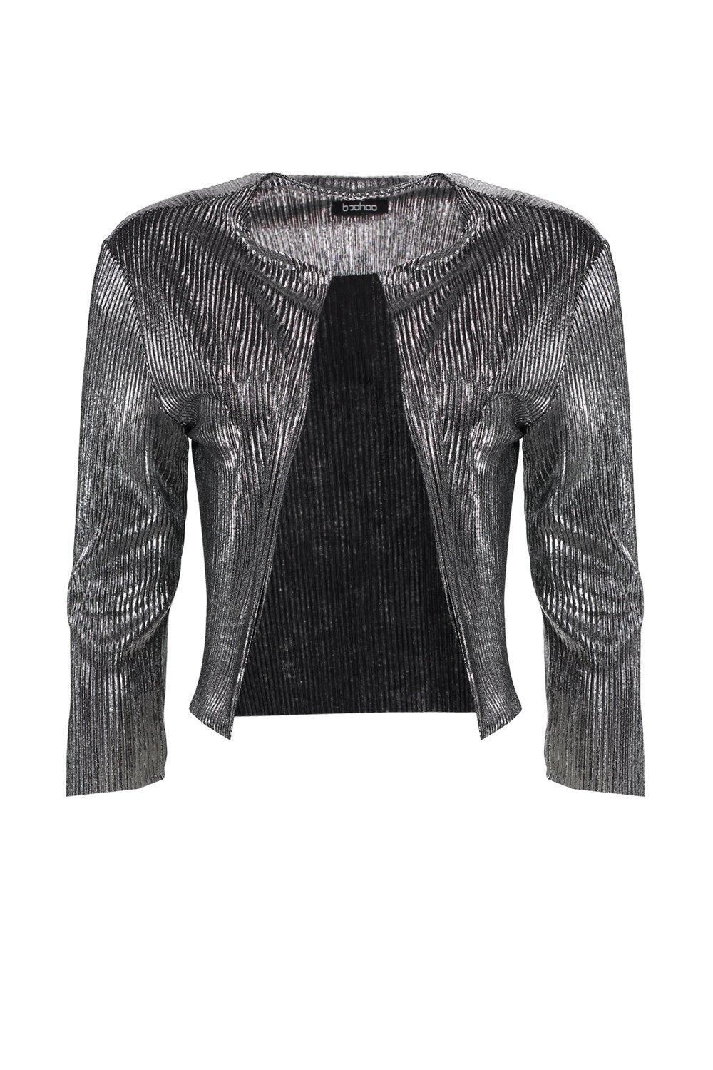 Metallic hot sale bolero jacket