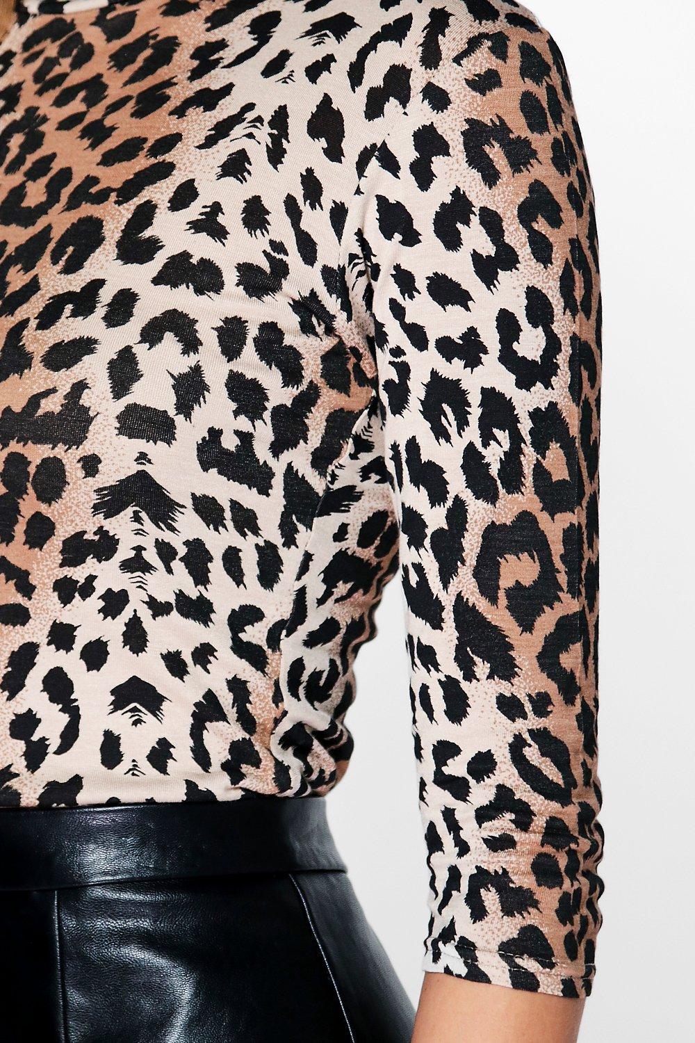 Leopard on sale roll neck