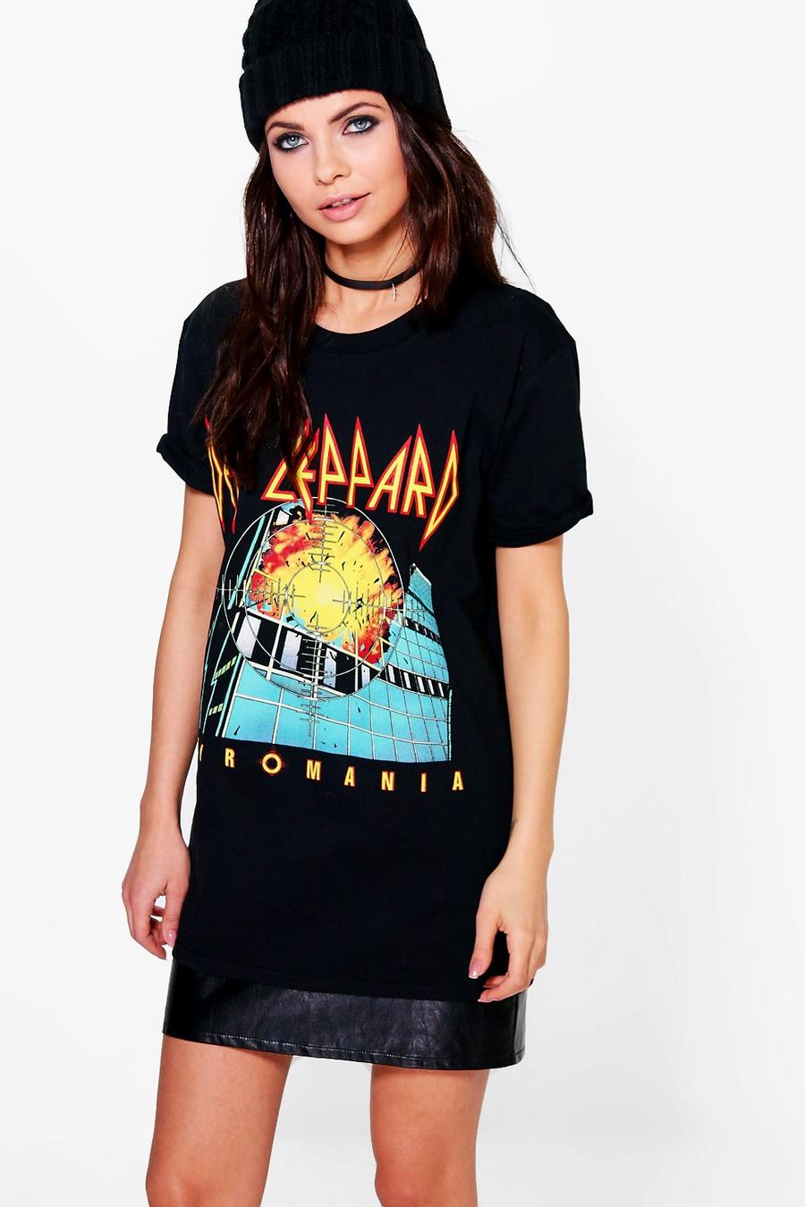 Dianne Def Leppard-Band-T-Shirt, Schwarz image number 1