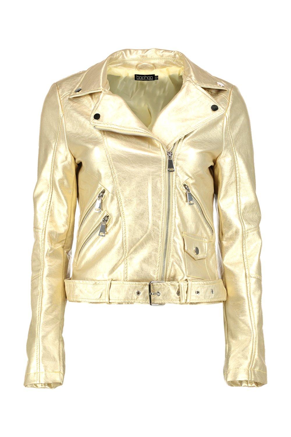 Metallic gold deals jacket women's