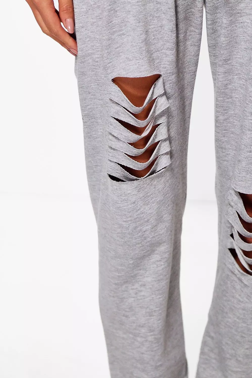 Grey cheap ripped joggers