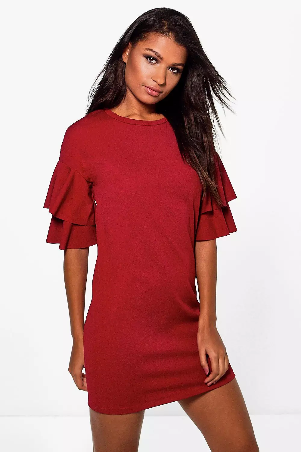 Double frill outlet dress