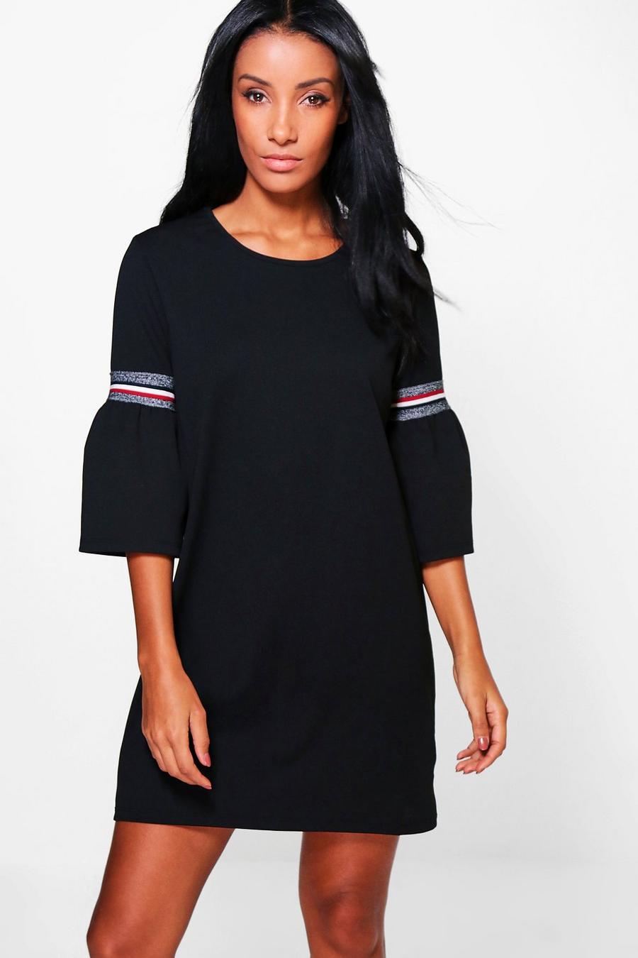 Charlotte Flute Sleeve Shift Dress image number 1