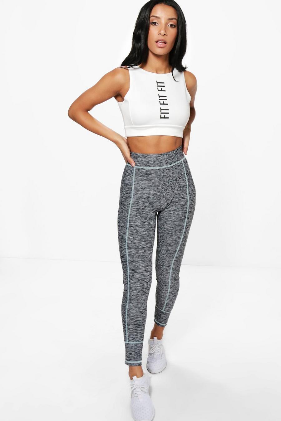 Grey Maddison Fit High Waisted Running Leggings image number 1