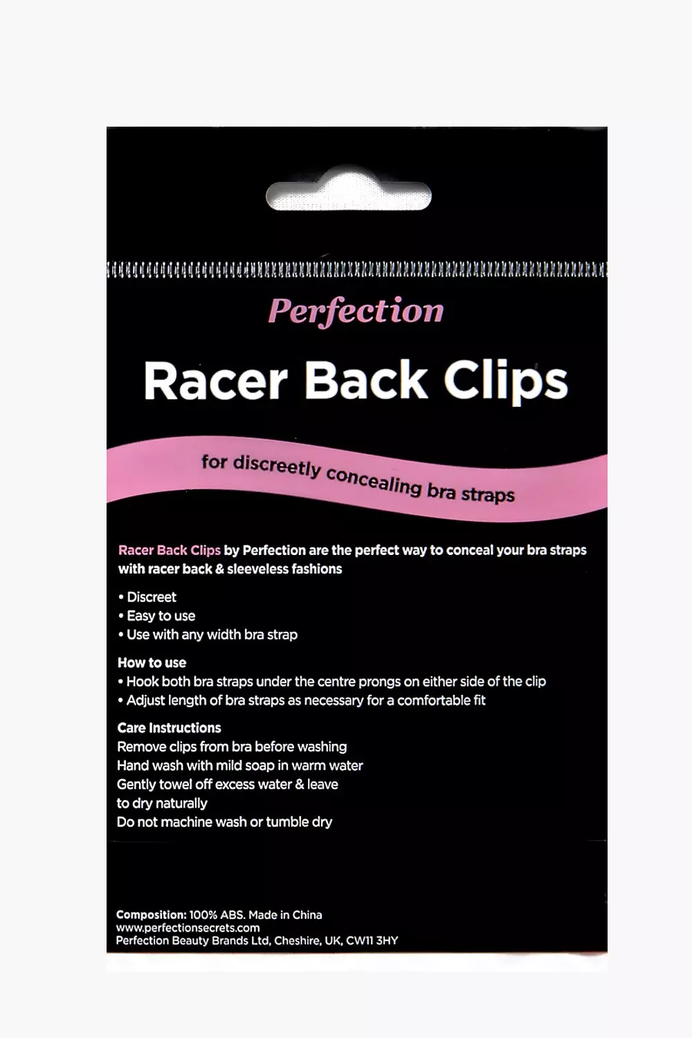 Racer Back Clips by Perfection, Multi, Other