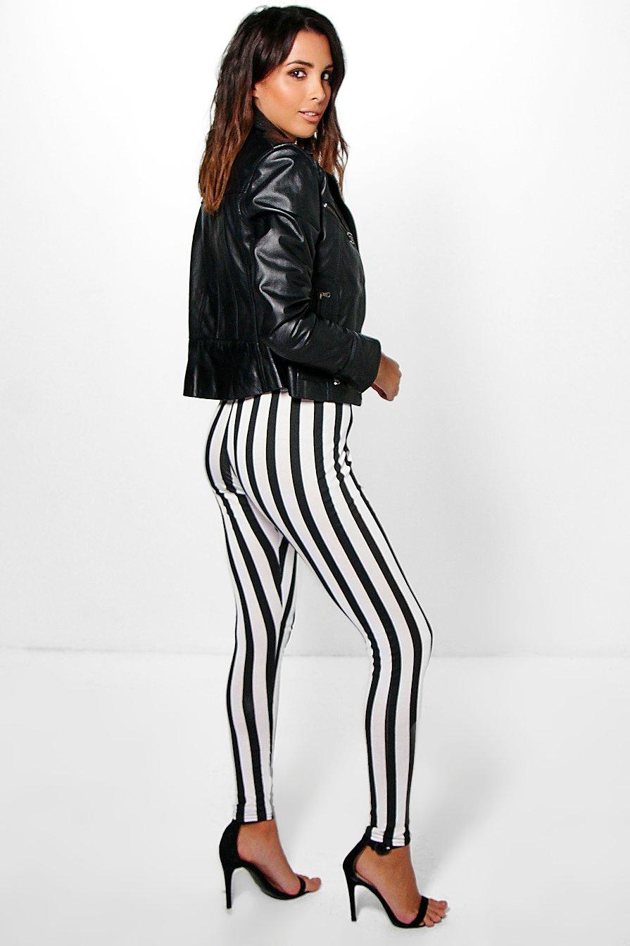 Latex Striped Leggings