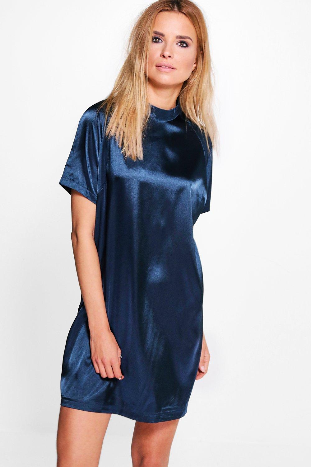 satin shift dress uk