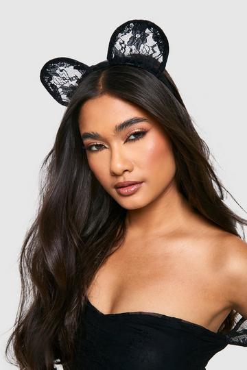 Halloween Lace Cat Ears black