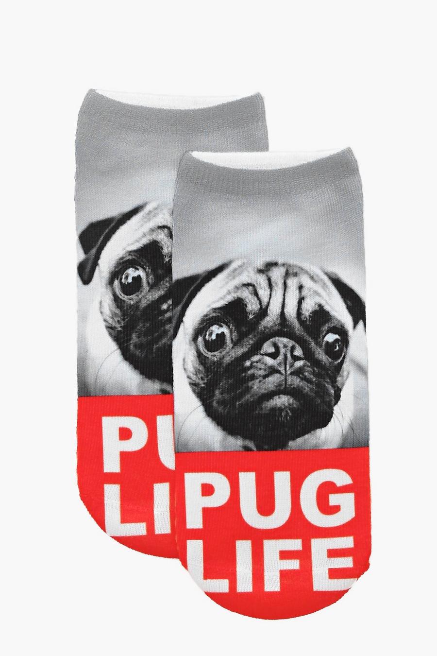 Calcetines tobilleros con estampado Pug Life image number 1