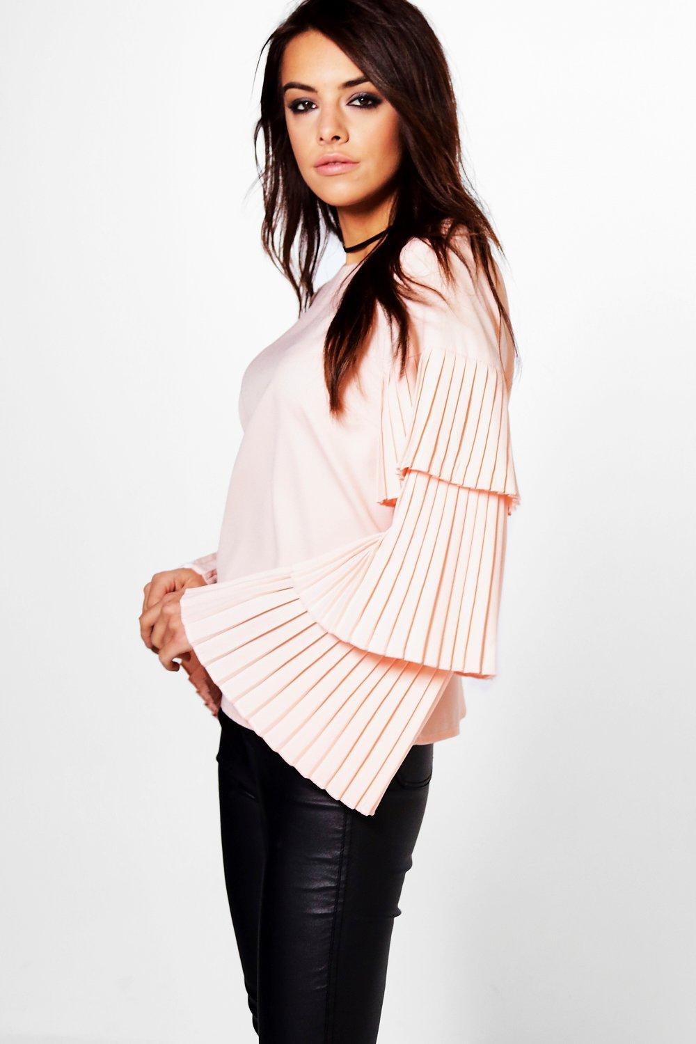 ruffle blouse boohoo