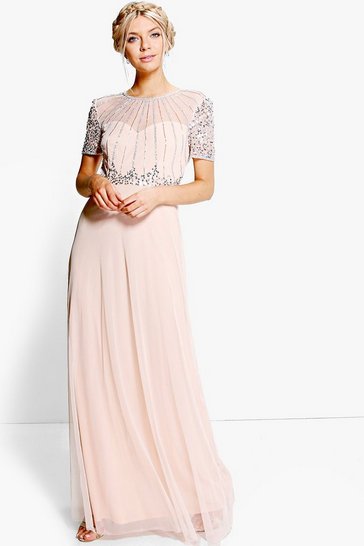 Women's Boutique Beaded Maxi Bridesmaid Dress | Boohoo UK