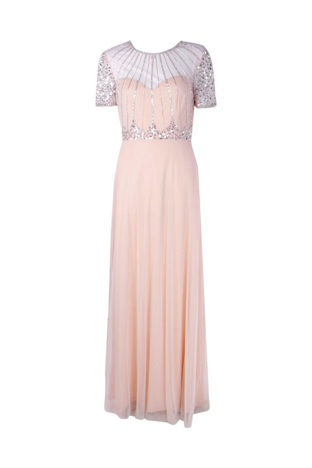 Boutique Beaded Maxi Bridesmaid Dress boohoo