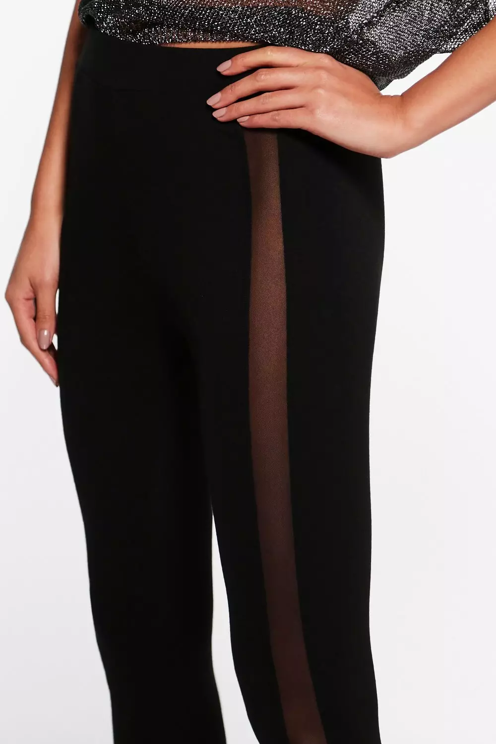 Sheer mesh hotsell panel leggings