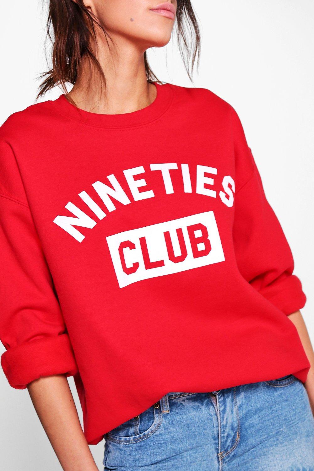 Slogan store sweatshirt womens