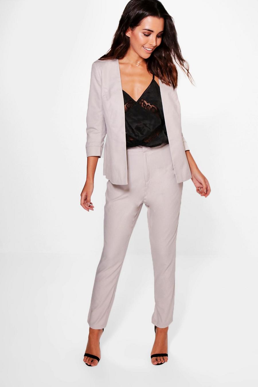 Grey Imogen Tailored Woven Trouser image number 1