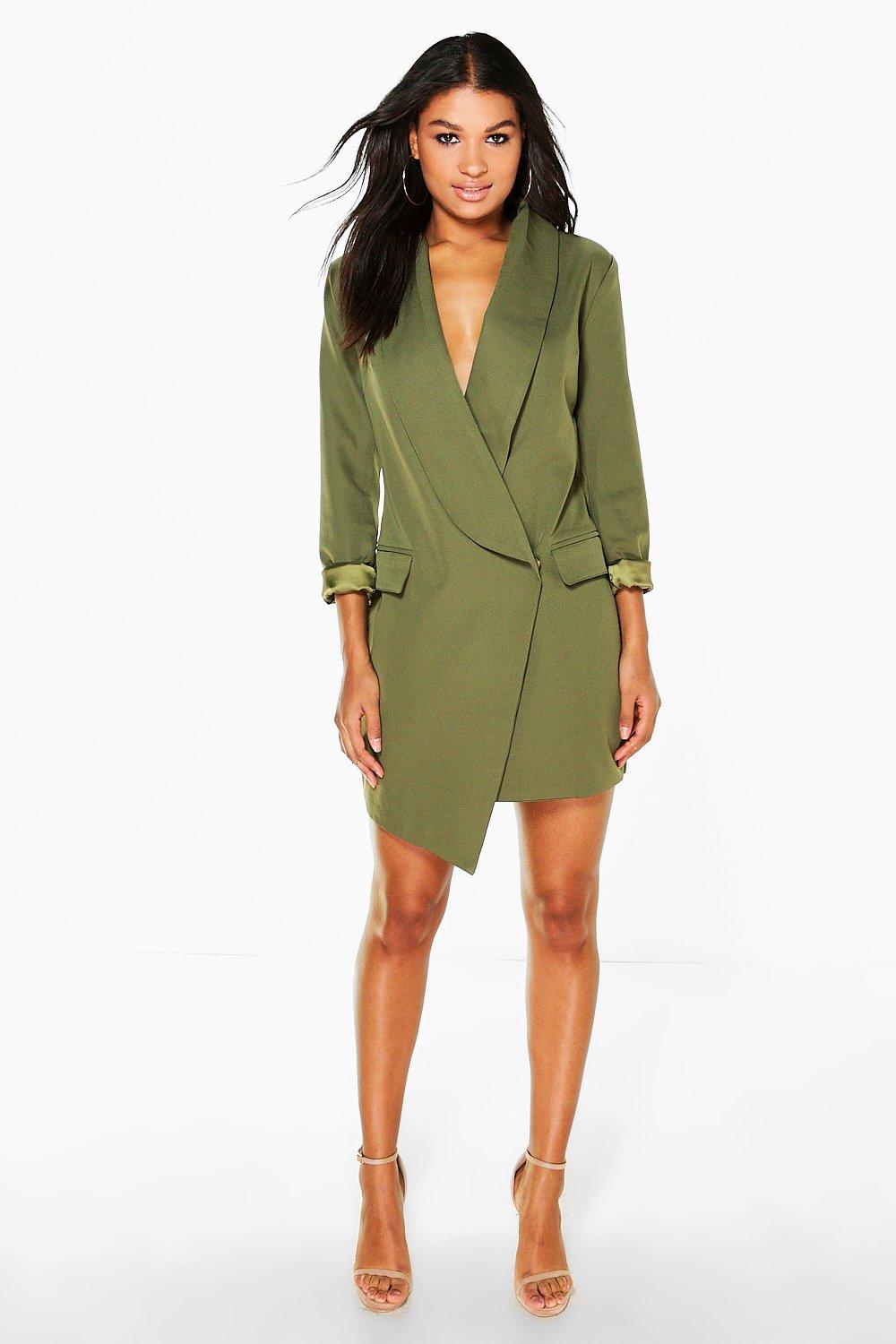 woven blazer dress