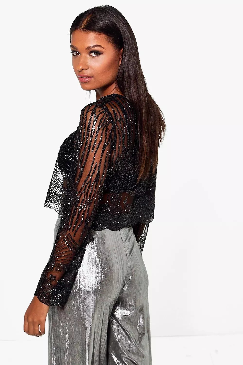 Sequin store embellished top