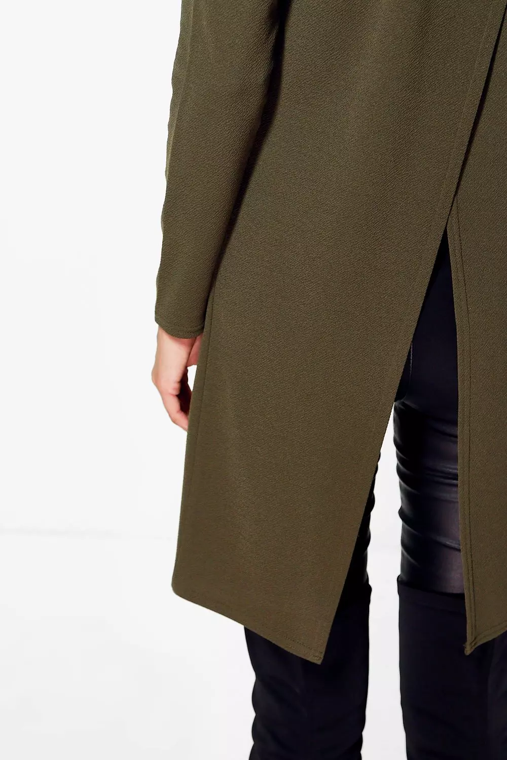 Mocha Imogen Midi Length Split Back Duster alternative image