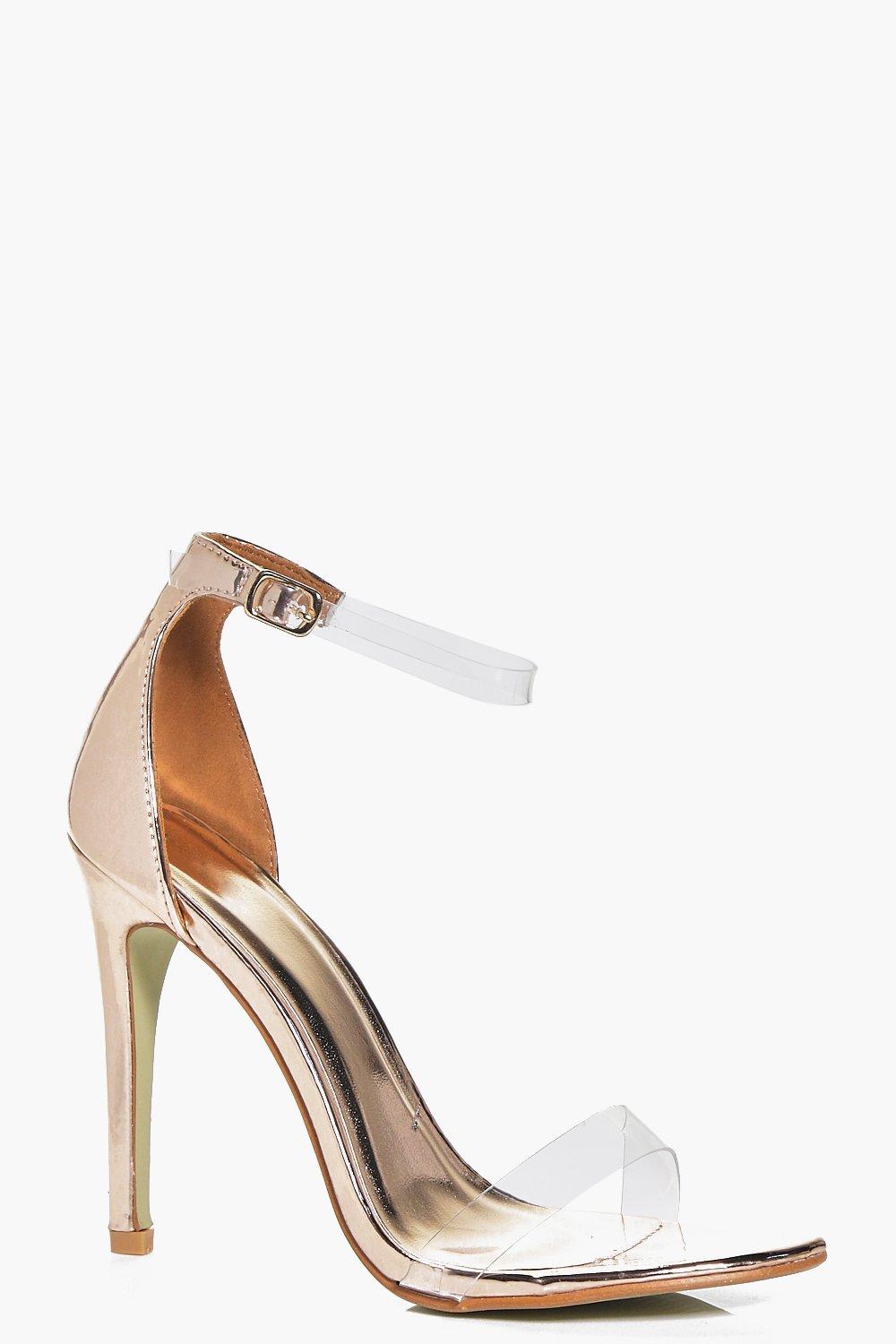 rose gold heels boohoo