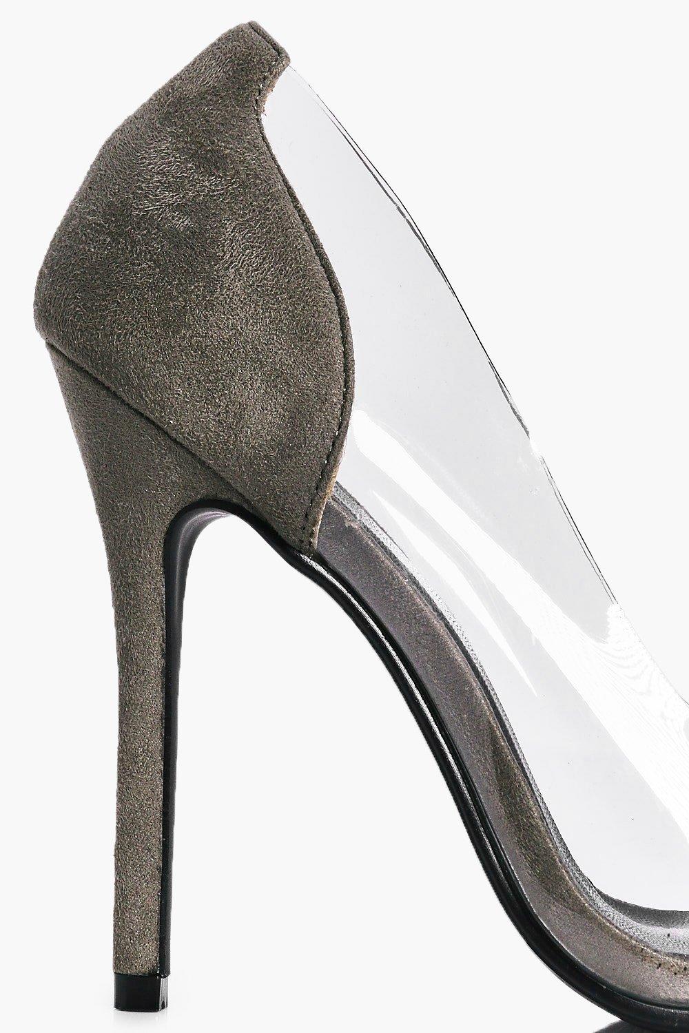 Lydia Clear Side Pointed Court Shoes boohoo FI