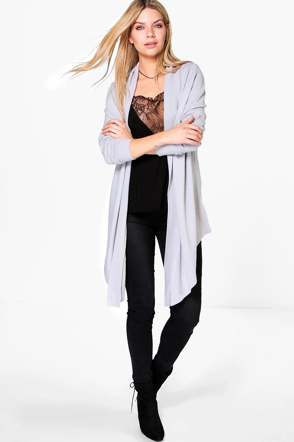 Fine knit shop waterfall cardigan