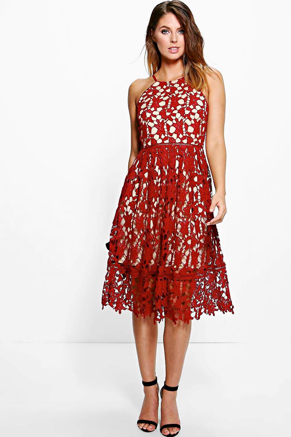 strappy lace dress