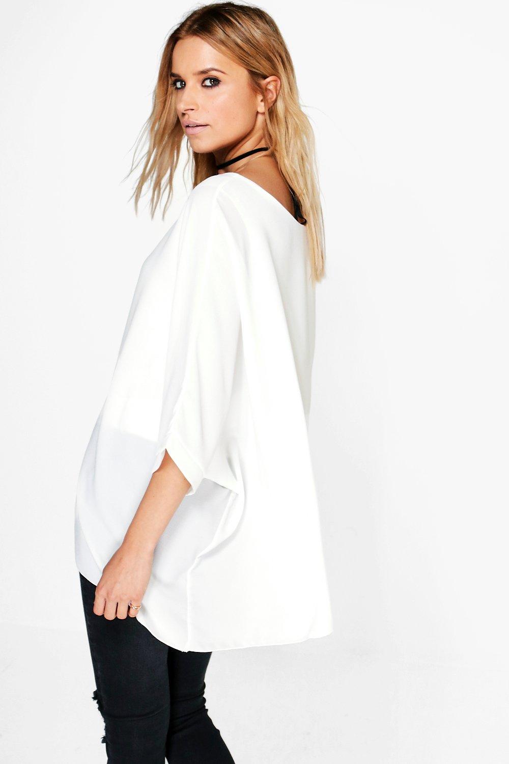 Boohoo batwing top clearance